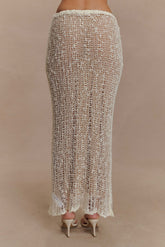 Cordelia Knit Maxi Skirt - Ivory